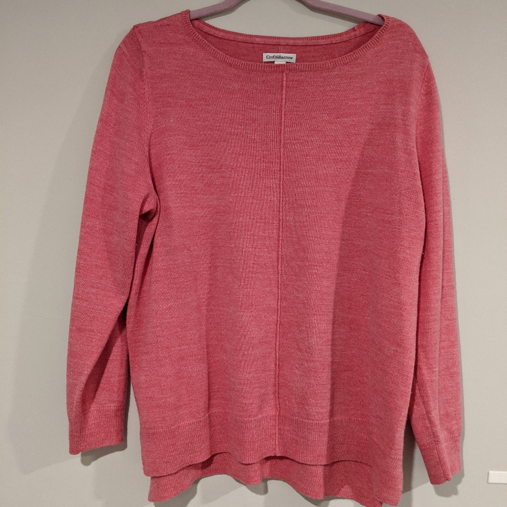 Crofts and Barrow Pink Sweater Size XL